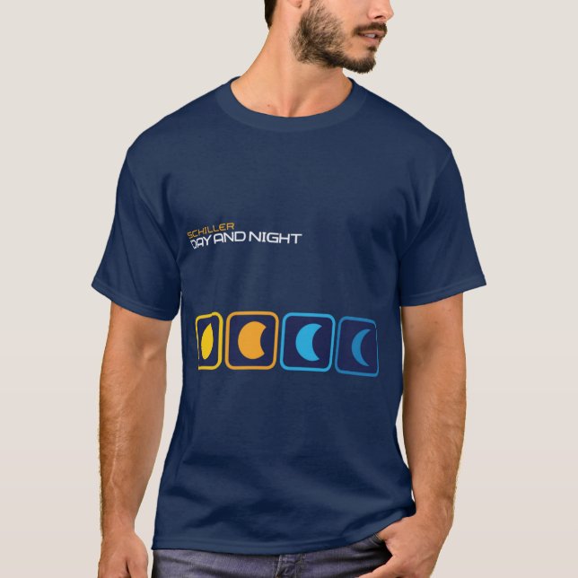 Camiseta Day and Night retro (Anverso)