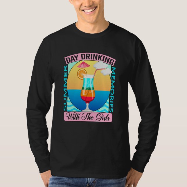 Camiseta Day Drinking At The Lake With My Girls Summer Memo (Anverso)