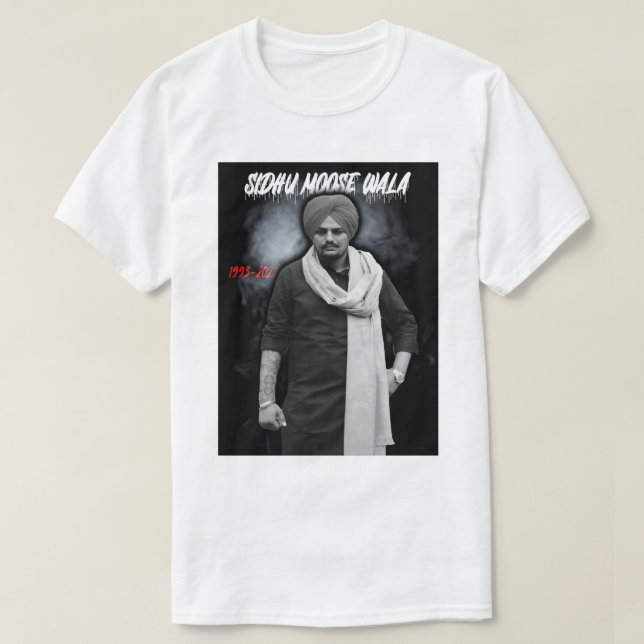 Camiseta Day Gift Sidhu Punjabi Cinema Moose Wala Funny Fan (Diseño del anverso)