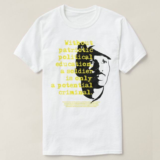 Camiseta Day Gifts President Thomas Of Burkina Sankara Faso (Diseño del anverso)