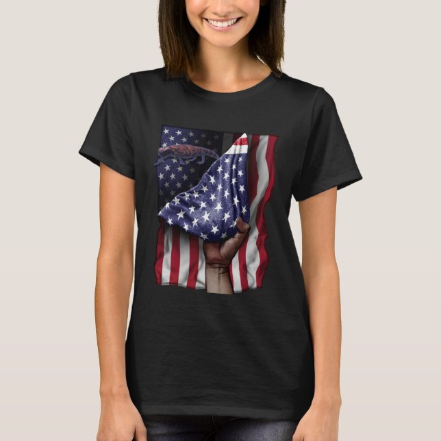 Camiseta Day Of Independence US Flag Gila Monster (Anverso)