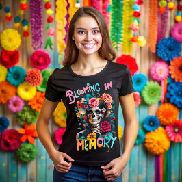 Camiseta Day of the dead, Blooming in memory