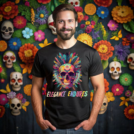 Camiseta Day of the Dead, Elegance endures