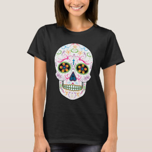Camiseta Day of the Dead Sugar Skull - Bright Multi Color