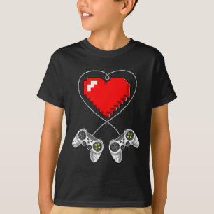 Camiseta Day Video Game Controller Heart Gamer Gift Boys