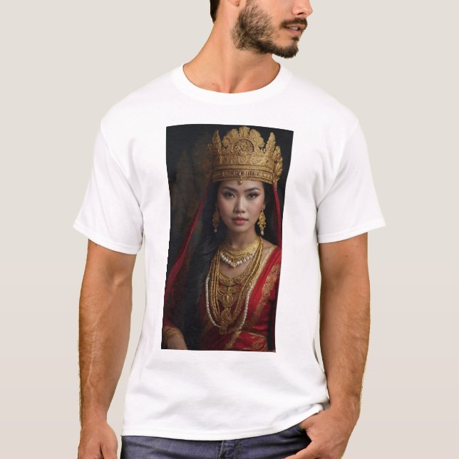 Camiseta Dayang Sumbi: Figura central en la tradición sudan (Anverso)