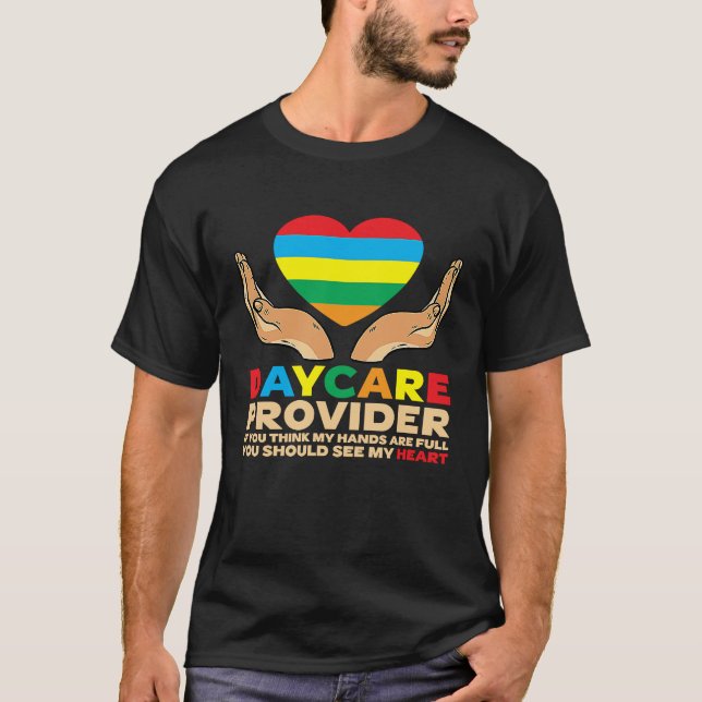 Camiseta Daycare Provider Children Hands Childcare 4 (Anverso)