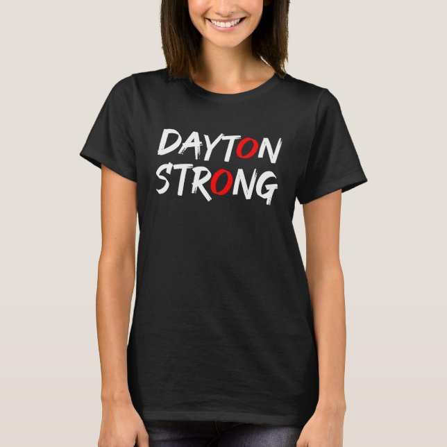 Camiseta Dayton Strong Ohio Mujeres Hombres (Anverso)