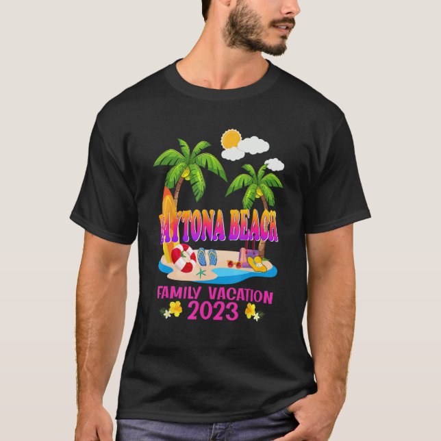 Camiseta Daytona Beach Family Vacation Summer Beach Matchin (Anverso)