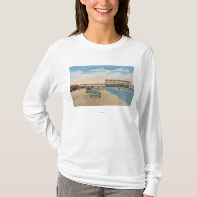 Camiseta Daytona Beach, FL - opinión de la playa del casino (Anverso)