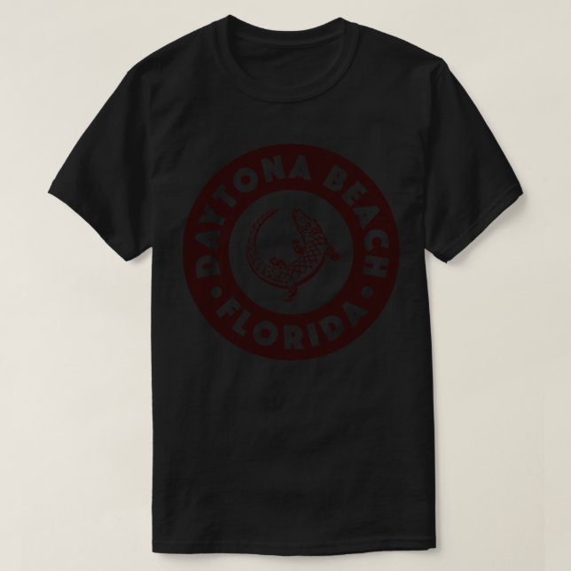 Camiseta Daytona Beach Florida Circle Brown (Diseño del anverso)