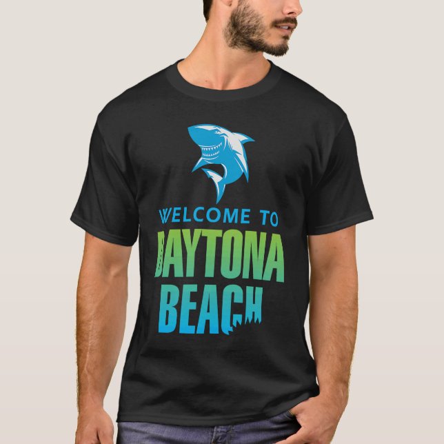 Camiseta Daytona Beach Florida Shark Bite (Anverso)