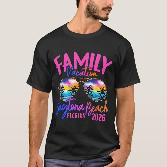 Camiseta Daytona Beach Florida Vacation 2026 Matching Famil (Anverso)