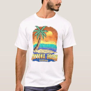 Camiseta Daytona Beach Florida Vintage Distresress Souvenir