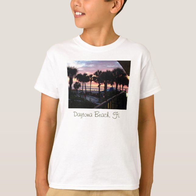 Camiseta Daytona Beach, salida del sol de FL (Anverso)