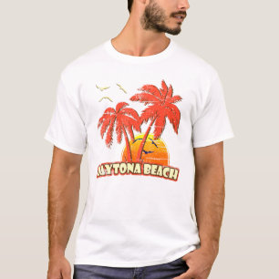 Camiseta Daytona Beach Summer Palm Trees 80 Beach Sunset