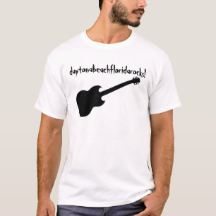 Camiseta ¡daytonabeachfloridarocks! guitarra negra