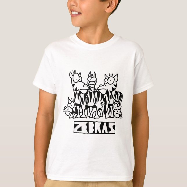 Camiseta Dazzle de Cebras (Anverso)