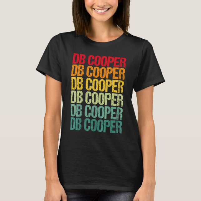 Camiseta Db Cooper Retro Antiguo (Anverso)
