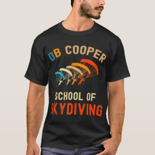 Camiseta DB Cooper School of Skydiving D B Cooper Retro Sky