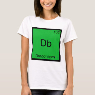 Camiseta Db - Dragonborn Funny Chemistry Element Symbol Tee