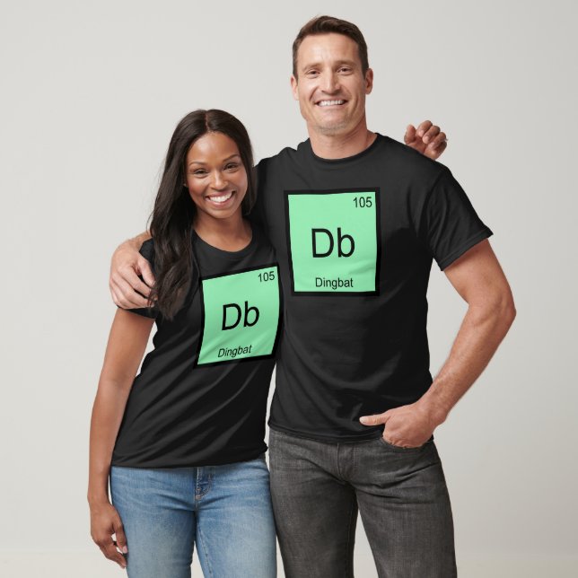 Camiseta Db - Símbolo De Elemento Químico Dingbat Tee Graci (Unisexo)