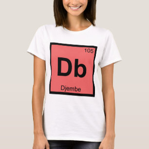 Camiseta Db - Símbolo de tabla periódica de química musical