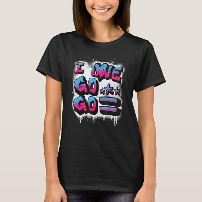 Camiseta Dc Amo La Música Go-Go Para Niños Y Adultos 1 (Anverso)
