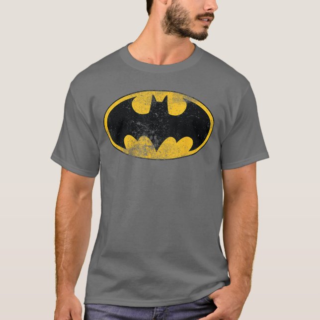 Camiseta DC Batman Logo Classic Distressed (Anverso)