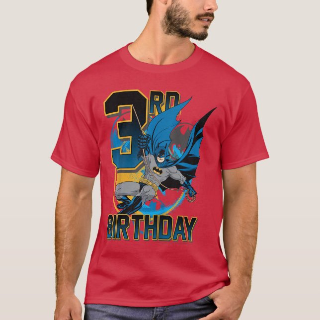 Camiseta DC Comics Batman 3rd Birthday Action Shot funny (Anverso)