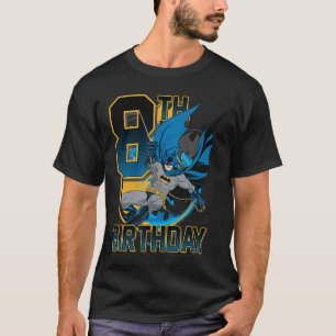 Camiseta DC Comics Batman 8º Cumpleaños Bat Swing Acción Po