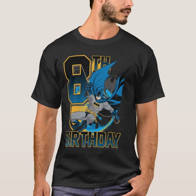 Camiseta DC Comics Batman 8th Birthday Bat Swing Action Pos (Anverso)
