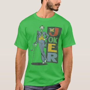 Camiseta DC Comics Batman El Joker Sonriendo Estilo Vintage
