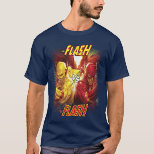 Camiseta DC Comics Flash vs Reverse Flash Cómic Héroe Post