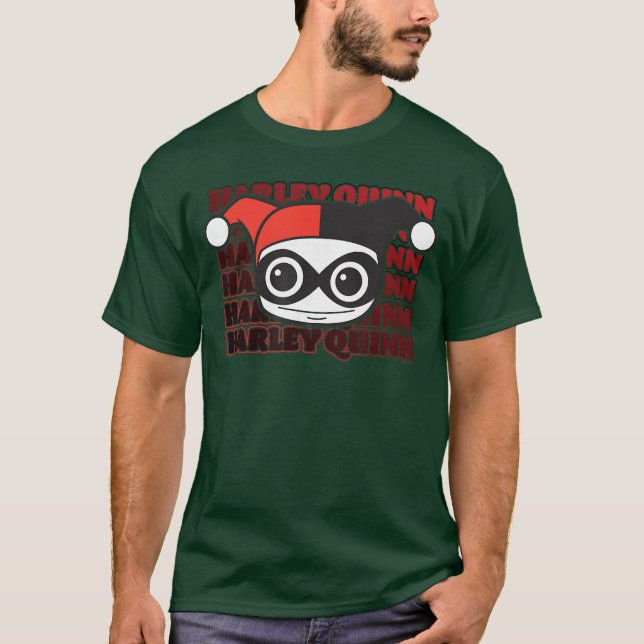 Camiseta DC Comics Harley Quinn Chibi Stack divertido (Anverso)