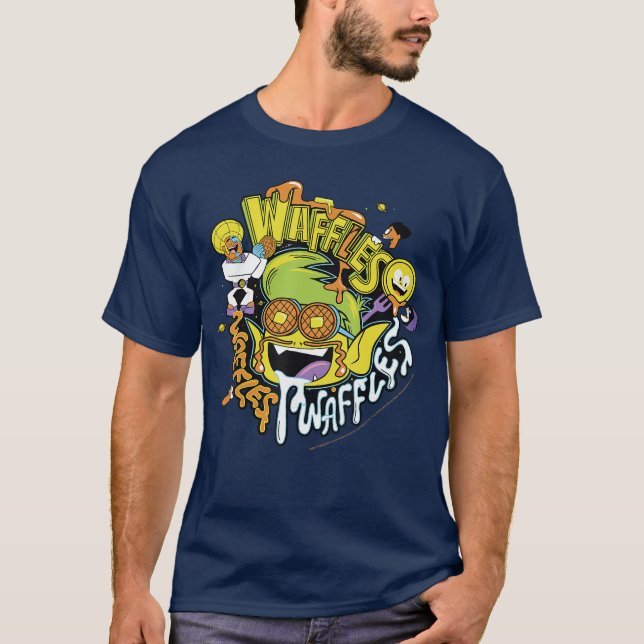 Camiseta DC Comicseenitans Go Beast Boy Waffles Waffles Waf (Anverso)