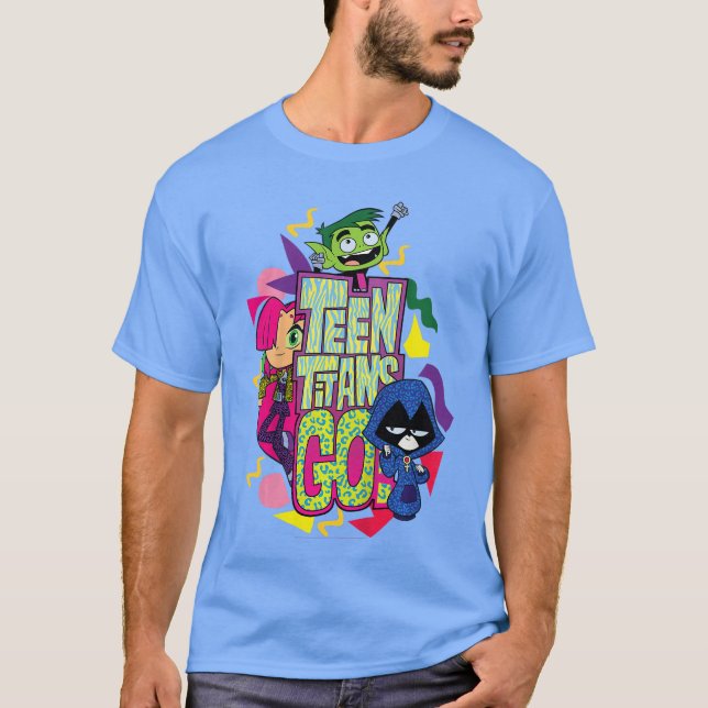 Camiseta DC Comicseenitans Go Patterned Portrait friend (Anverso)