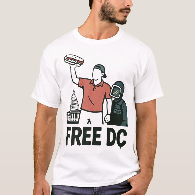 Camiseta Dc Sandwich Guy The Sandwich Guy Free Dc (Anverso)