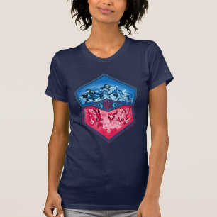Camiseta DC Super Hero Chicas lucha en equipo