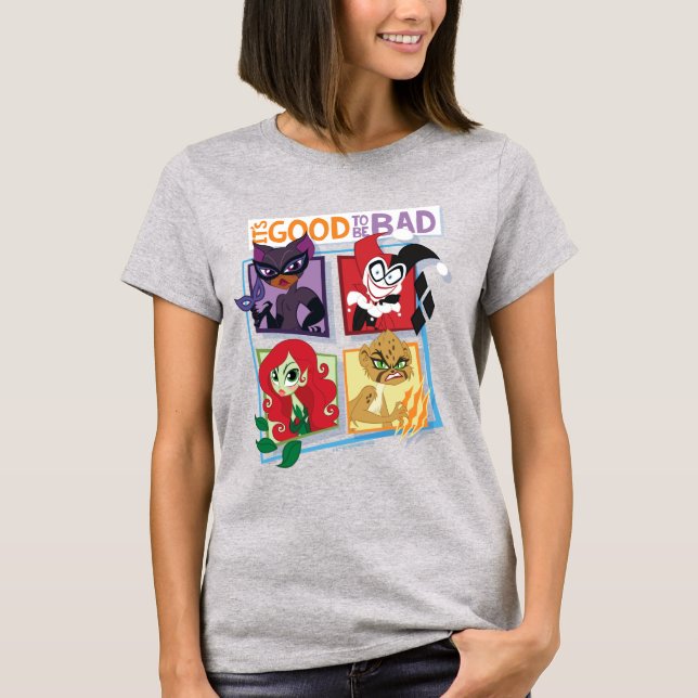 Camiseta DC Super Villain Chicas Es bueno ser malo (Anverso)