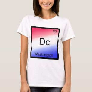 Camiseta Dc - Washington, Símbolo del Elemento Químico