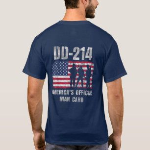 Camiseta Dd214 Tarjeta de hombre oficial de América Funny M