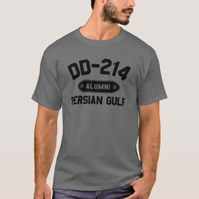 Camiseta DD-214 Alumnos del Golfo Pérsico Guerra de Irak Ve (Anverso)