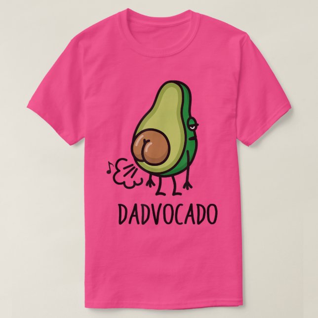 Camiseta Ddefado Funny Farting Aguacate Dad Day (Diseño del anverso)