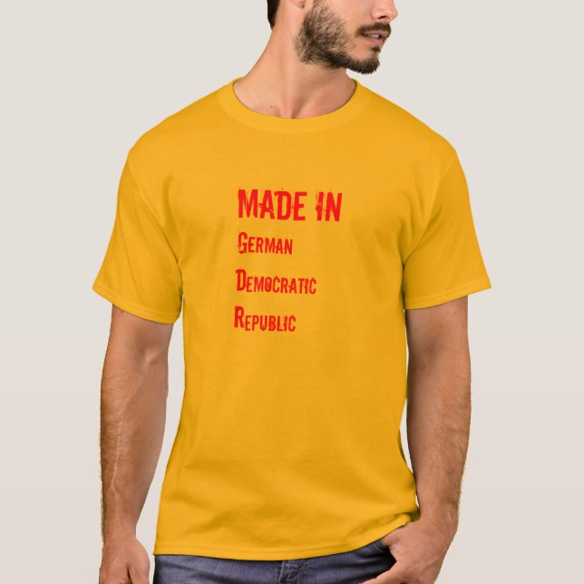 Camiseta DDR diseño (Anverso)