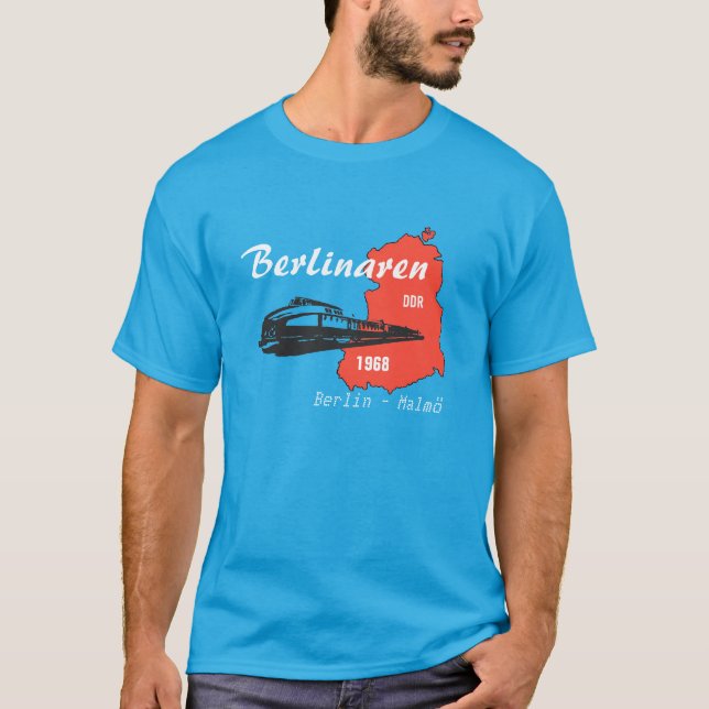Camiseta DDR diseño Berlinaren Reichsbahn Alemán (Anverso)