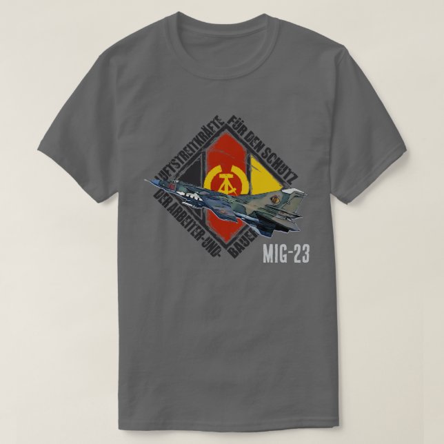CAMISETA DDR MIG 23 (Diseño del anverso)