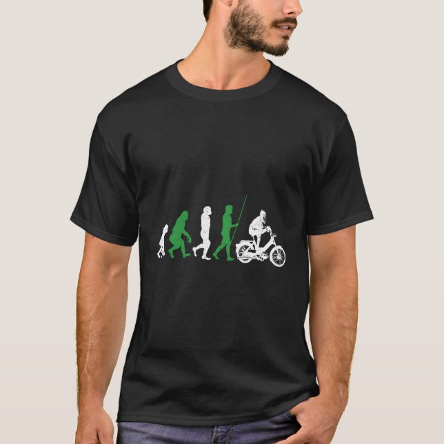 Camiseta Ddr Moped Oldtimer Roller Mofa Scooter 2 Takter (Anverso)