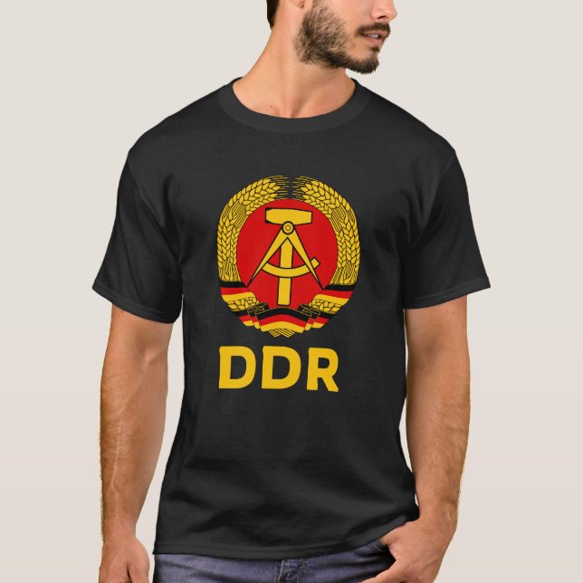 Camiseta DDR Wappen Ostdeutschland Fahne Geschenk Ossi (Anverso)