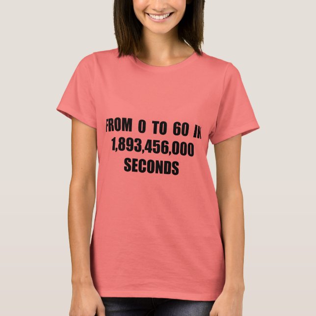 Camiseta De 0 a 60 en segundos (Anverso)